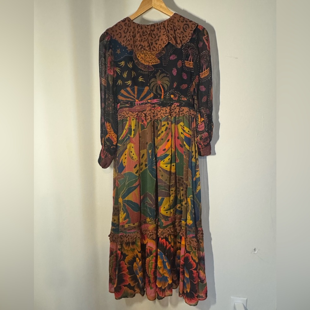 🌿 Farm Rio Lace-Up Leopard Jungle Midi Dress 🐆
Size XS | Sold Out Style - Picture 10 of 15